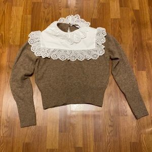 Great Zara sweater with lace